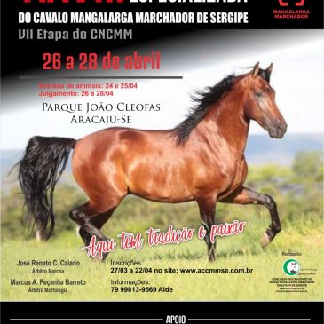 XXVIII Exposição Especializada do Cavalo Mangalarga Marchador de Sergipe – VII Etapa do CNCMM